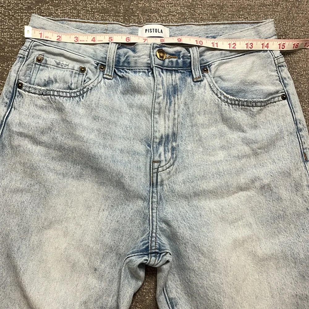 Pistola Acid-Wash High Rise Straight Leg Jeans Size 29 - Picture 3 of 10